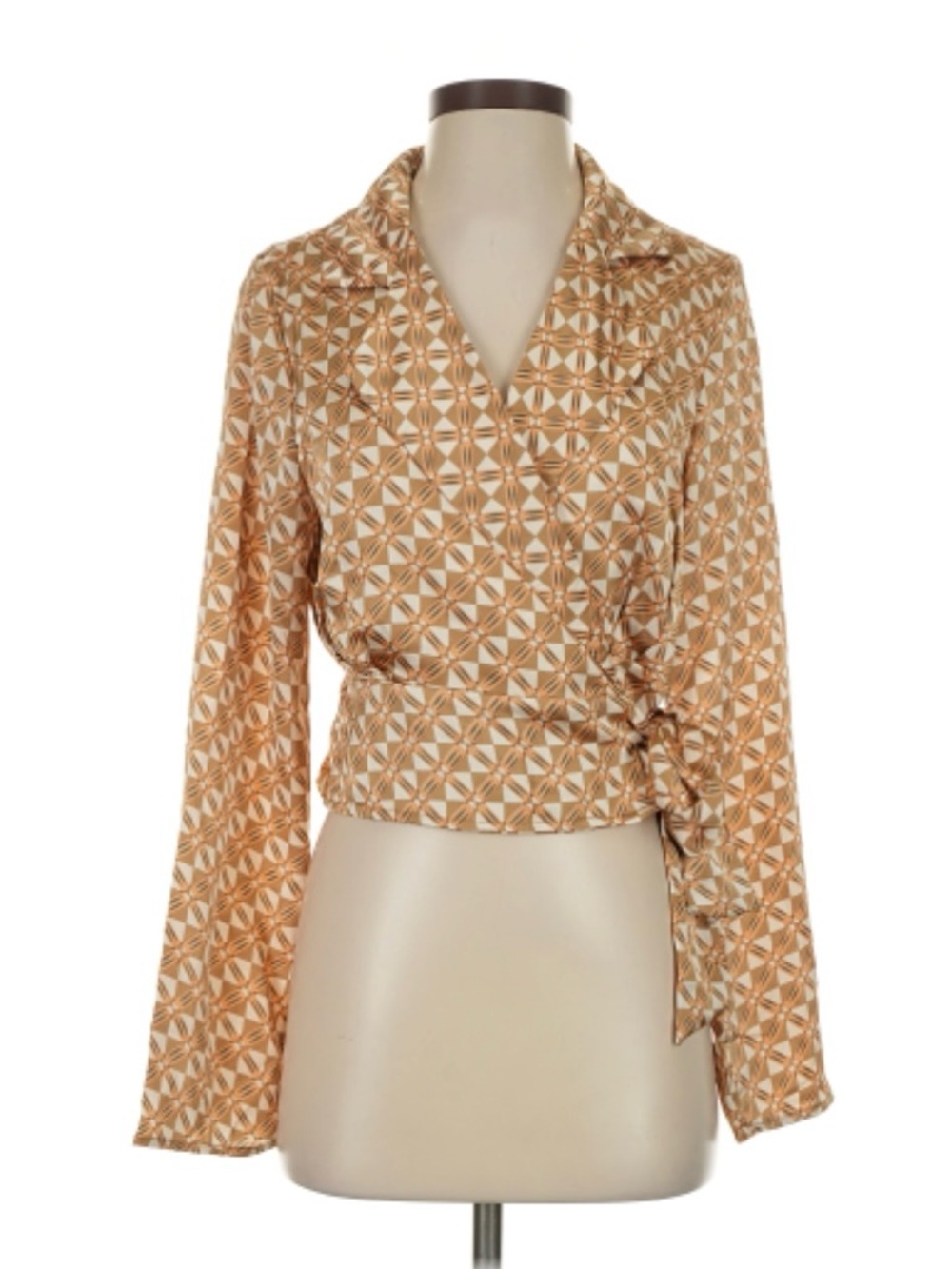 Retro Lulus Wrap Blouse Top